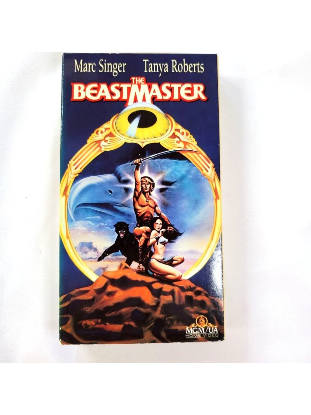 The Beastmaster MGM/UA 1982 VHS Tape Marc Singer Tanya Roberts Fantasy Adventure